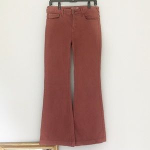 free people // wide leg mauve jeans